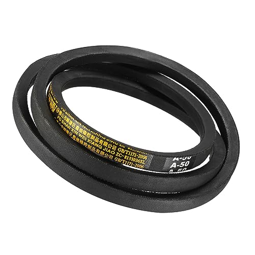 A-50 Drive V-Belt - [50-inch Inside Circumference] A-Section Rubber Drive Belt Wrapped for Transmission Use - size: A-50