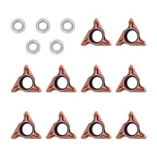 10PCS Carbide Triangle Cutter Heads for Pneumatic Mini Chamfering Tool – Lathe Turning Inserts for Deburring Wood, Metal, Plastic,for Most Mini Beveling Machines (R Angle Blade) - color: R Angle Cutter Heads