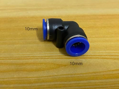 10mm Od Air Line Elbow Union, Push To Connect Air Fittings, Push Elbow Push Air Fitting (10 Pack) - size: 0.394", style: Elbows Union