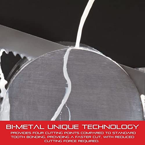 Starrett Intenss Bi-Metal Band Saw Blade, 7' 9" L x 3/4" W x .035" T - size: 7' 9" L x 3/4" W, style: Intenss
