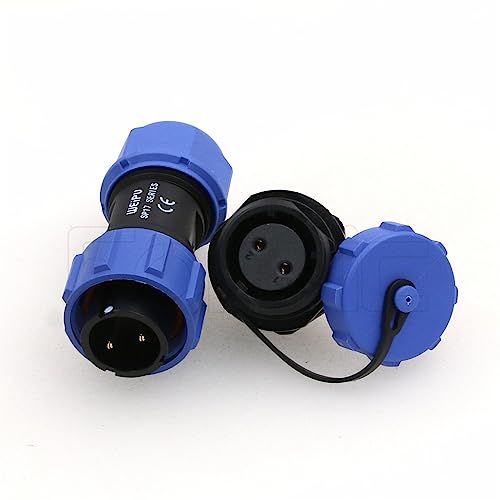 Weipu SP17 2 Pin Connector Waterproof IP68 Male Plug Female Socket Circular 6-10mm Cable Industrial Solar Electrical Connector - size: 2Pin 10A