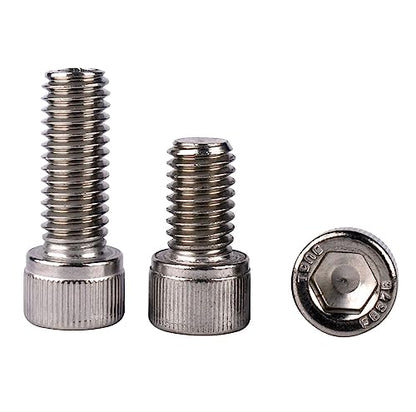 3/8-16 x 1 Allen Hex Socket Head Screw Bolt, 304 Stainless Steel 18-8, UNC Machine Full Thread, Pack of 10 - size: 3/8-16 x 1" (10 PCS)