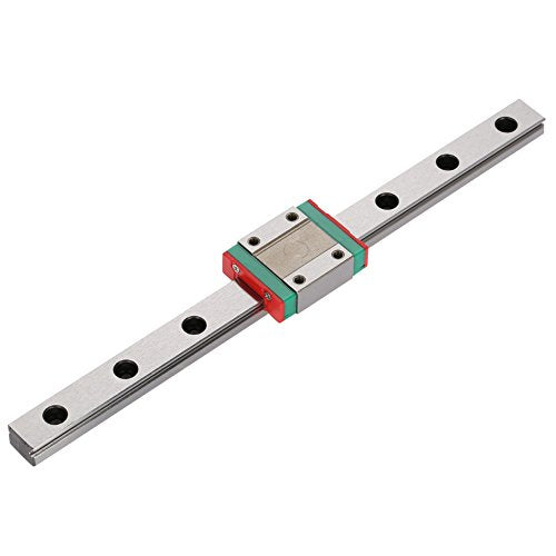 LML12B Linear Rail 12mm Mini Bearing Steel Rail Slide Rail+ Slide Block Variety Length (200mm)