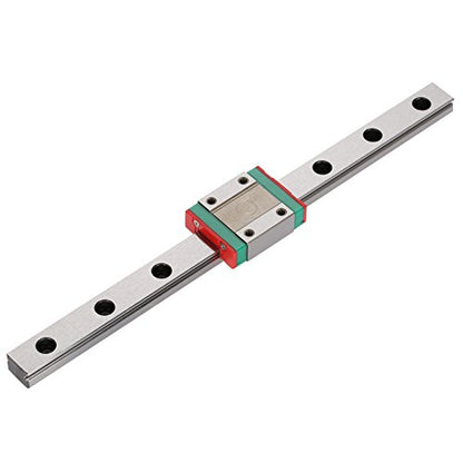 LML12B Linear Rail 12mm Mini Bearing Steel Rail Slide Rail+ Slide Block Variety Length (200mm)
