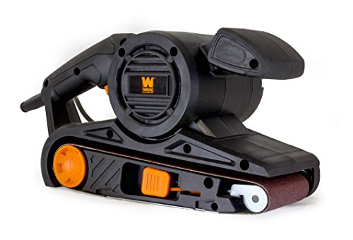 WEN 6321 7-Amp 3 in. x 21 in. Corded Belt Sander with Dust Bag , Black - size: 3 x 21" (Handheld Only), style: 21-inch + Single Speed