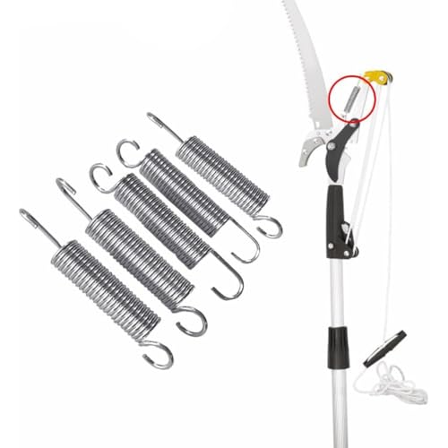 Extension Springs with Hooks, 5 Pack Stainless Steel Tension Spring Kit (Silver) - color: Silver