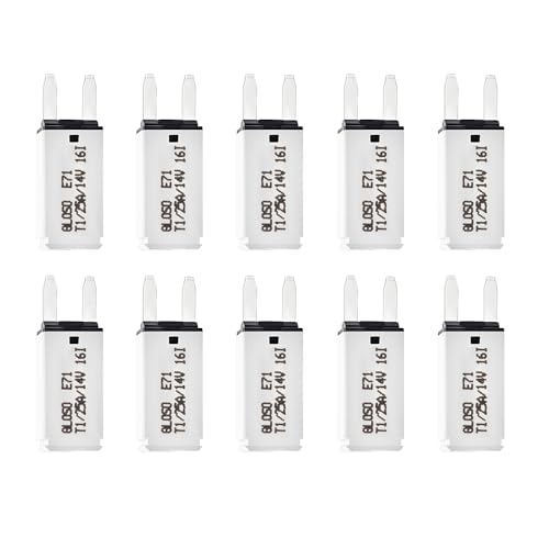 DC 10 PCS 25 Amp Auto-Reset ATM Mini Circuit Breaker （10A-30A） Blade Fuses Assortment Kit for Boat Marine RV Yacht Battery Trailer Bus Truck - style: 25A