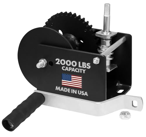 Dutton-Lainson - D-L - WG2000 Worm Gear Winch - Std Drive - Made in USA - size: 2000 lb Capacity, style: Standard Drive