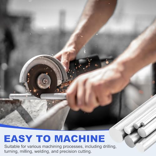 uxcell 3pcs 304 Stainless Steel Round Rods, 5/16" Dia x 12" Length Stainless Steel Metal Solid Shaft Rod Bar for Industry Use Metal Working Hobbies DIY Craft, Silver - size: 5/16" Dia x 12" Length