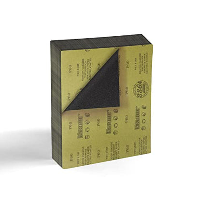 MAXAMN 60 Grit Sandpaper Sheets, 15Pcs 9 x 11 Wet Dry Sandpaper, for Wood - style: 60 Grit