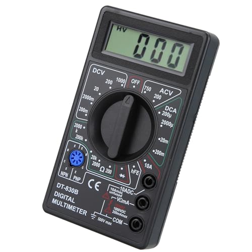 Digital Multimeter, DT-830B Multifunctional Portable LCD Digital Multimeter Amp Volt Ohm Tester Voltmeter Ohmmeter Meter for Laboratories, Factories