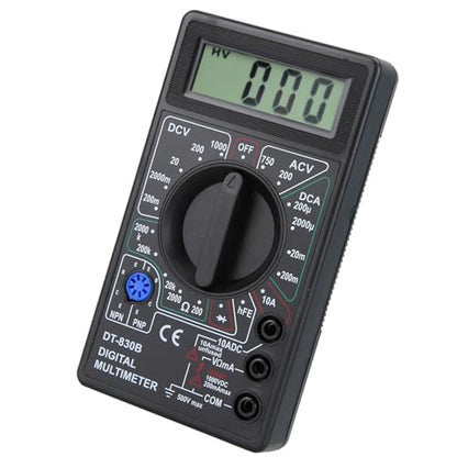 Digital Multimeter, DT-830B Multifunctional Portable LCD Digital Multimeter Amp Volt Ohm Tester Voltmeter Ohmmeter Meter for Laboratories, Factories