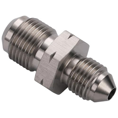 3AN Male to M12x1.0 Male Stainless Steel Brake Clutch Fuel Oil Fitting Adapter Coupler - size: 3AN to M12x1.0