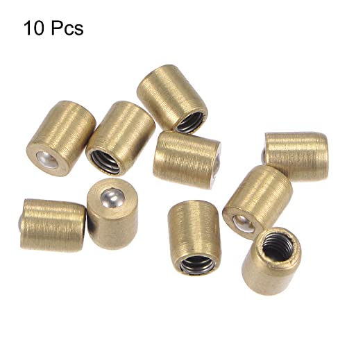 uxcell Brass Push Button Grease Oil Cup 4x5mm Ball Oiler for Lubrication System 10Pcs - size: 4x5mm