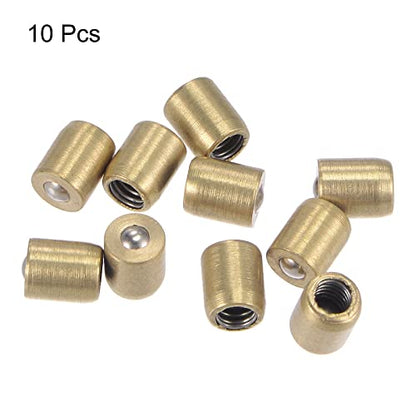 uxcell Brass Push Button Grease Oil Cup 4x5mm Ball Oiler for Lubrication System 10Pcs - size: 4x5mm