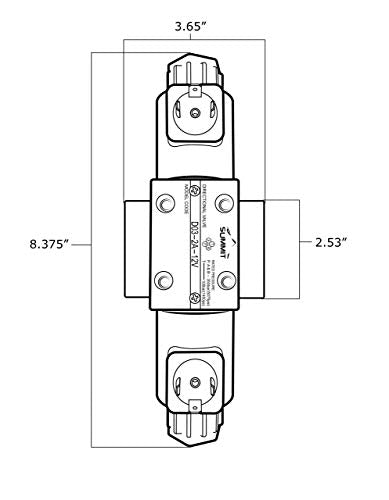 Electric Hydraulic Double Acting Directional Control Valve, 3 Spool, 15 GPM (D Spools, Motor Control, 12 volt) - style: D Spools (Motor Control) 12 volt