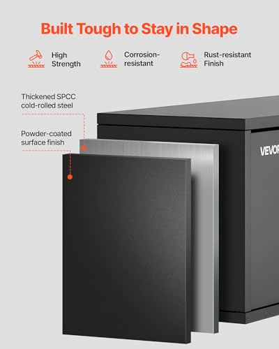 VEVOR Metal Wall Cabinet, 30.31W x 12.01D x 14.02H Inch, Floating Garage Tool Cabinet with Up-Flip Door, 120 lbs Load per Shelf, Fit for Garage, Basement, Kitchen, Warehouse, Assembly Required - size: Upgrade Flip up 14"