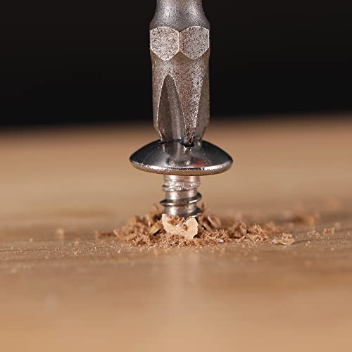 #6 x 1-1/2" Wood Screw 100Pcs Truss Head Phillips 18-8 (304) Stainless Steel Fast Self Tapping Screws by SG TZH - size: #6 x 1-1/2"