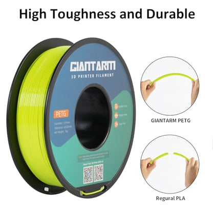 GIANTARM PETG Filament 1.75mm for 3D Printer, Apple Green, 1KG - color: Apple Green