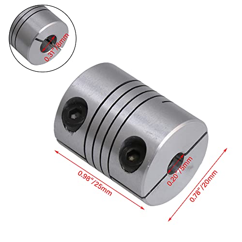 5 x 8mm CNC Stepper Motor Shaft Coupler Flexible Coupling Motor Connector