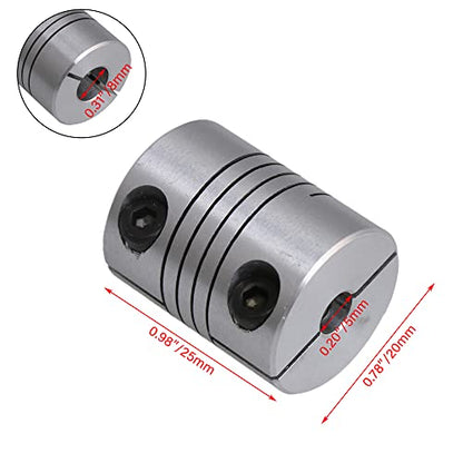 5 x 8mm CNC Stepper Motor Shaft Coupler Flexible Coupling Motor Connector