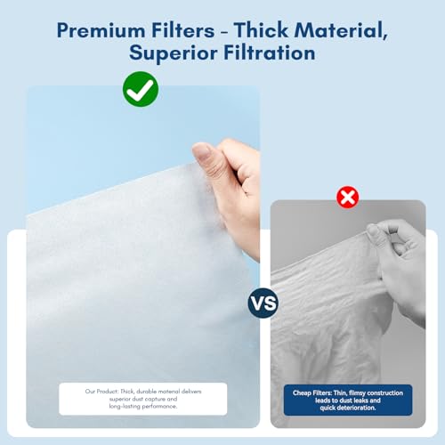 Makartt Nail Dust Collector Filter Paper – 100 Sheets Disposable Filters
