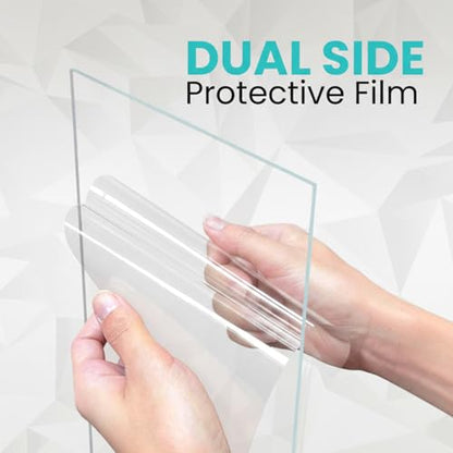 24"x36", 1mm, 5-Pack, Flexible PET Plexiglass Sheets - size: 24" x 36", 1mm Thick