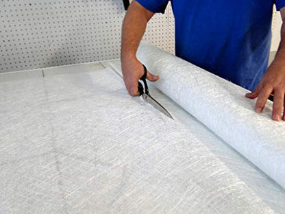 Fiberglass Supply Depot Fiberglass Chopped Strand Mat 1.5 oz | 50 inches Wide x 30 Feet Long | 10 Yards Rolled | Hand Layup, Vacuum Bagging, Polyester or Vinyl Ester Resins
