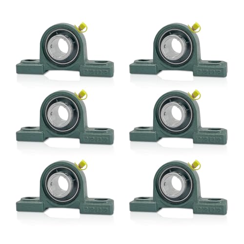 6 PCS UCP202-10 5/8 inch Pillow Block Bearing Mounted Pillow Block Bearing 5/8" Inside Diameter - size: UCP202-10-6pcs