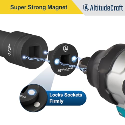Low Profile Impact Socket Adapter Set for Tight Spaces