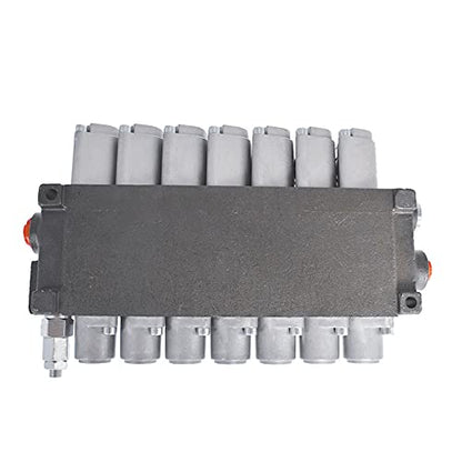 ALL-CARB Hydraulic Directional Control Valve Hydraulic Valve Double Acting Valve 7 Spool 11GPM 3625PSI SAE Ports for Small Tractors Tractors Loaders Log Splitters