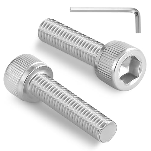 120pcs M3 x 16mm Hex Socket Head Cap Screws Bolts, 304 Stainless Steel 18-8, Allen Socket Drive,Bright Finish, Full Threads,with Hex Spanner - size: M3 x 16mm