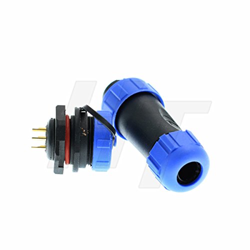 HangTon HE17 6 Pin Male Cable Plug Panel Socket Outdoor Waterproof Circular Power Connector