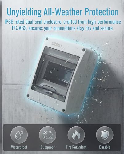 5 Way HT Circuit Breaker Box, Distribution Protection Box - size: 5Way-129x170x95MM