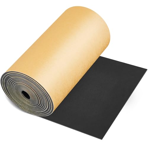 1 Pc 157 x 12 x 1/8 Inch Large Closed Cell Foam, Marine Foam Roll, Black - size: 157 x 12 x 1/8 Inch