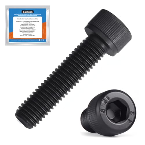 M4 x 16mm Hex Socket Cap Head Screws Bolts, 180pcs Grade12.9 Machine Screws - size: M4x16mm