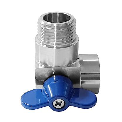 Beduan 1/2” NPT Mini Ball Valve Male to Female 90 Degree Stainless steel Street Elbow Shut Off Valve (Pack of 2) - size: 1/2 NPT (Pack of 2)