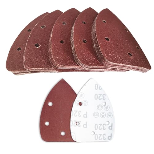 60 Pcs 320 Grit Mouse Sandpaper, Aluminum Oxide Mouse Sanding Pads - size: 320 Grit