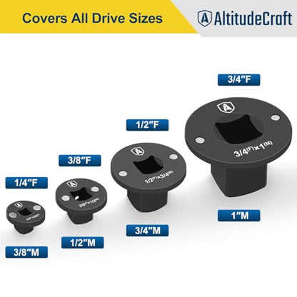 Low Profile Impact Socket Adapter Set for Tight Spaces