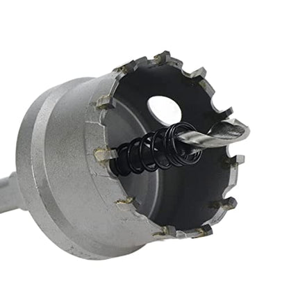 Carbide Tipped Hole Saw Drill Bit 1.89"/48mm Cutting Dia Hole Saw Cutter for Metal - size: 1.89"/48mm