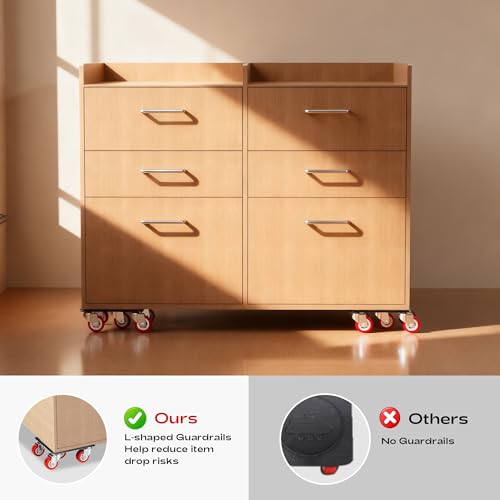 Furniture Dolly with 5 Wheels Heavy Duty Furniture Movers with Wheels Furniture Moving Wheels for Heavy Furniture Dollies Moving Dolly Heavy Duty Furniture Lifter Rollers 1322 lbs Load Capacity - size: 4.1x4.1 IN