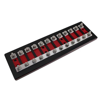 12 Spot Heavy Duty ANL Fuse Distribution Block w/Acrylic B2 Audio Cover (12 Spot) - size: 12 Spot