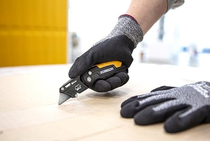 Komelon Folding Utility Knife, Includes 4 Blades