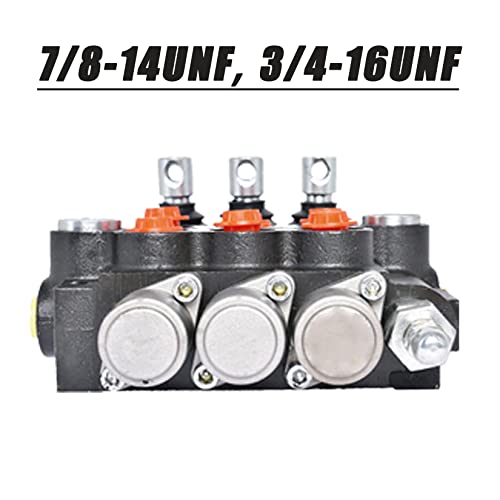 findmall 3 Spool Hydraulic Directional Control Valve 11GPM 3600PSI - size: 11 GPM, style: 3 Spool