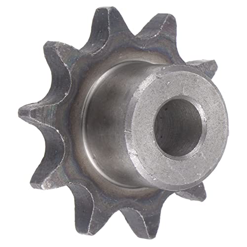 uxcell 10 Teeth Sprocket Type B Single Strand 1/2" Pitch, 10mm Bore A3 Carbon Steel for ISO 08B
