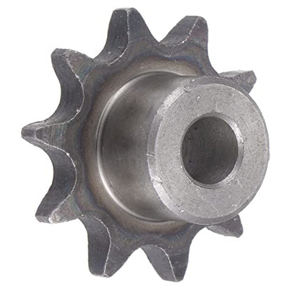 uxcell 10 Teeth Sprocket Type B Single Strand 1/2" Pitch, 10mm Bore A3 Carbon Steel for ISO 08B