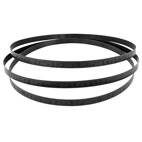 27 Inch Bandsaw Blades 14/18 TPI for DeWalt DCS377 DCS375 Sub-Compact Portable Band Saw, for Milwaukee Portable Band Saw Blade, 27'' x 1/2'' x 0.02'' 14/18TPI, 3 Pack - size: 27'' x 1/2'' x 0.02'', 14/18TPI, 3 Pack