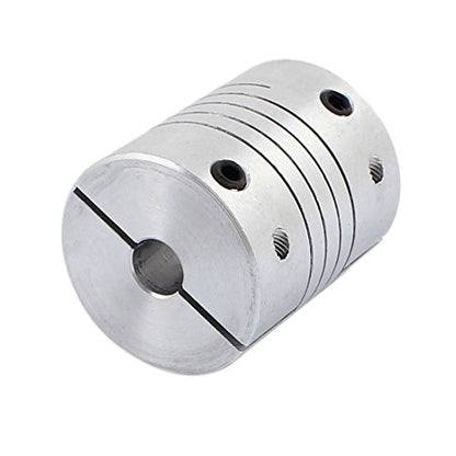 uxcell 6.35mm to 8mm Shaft Coupling 30mm Length 25mm Diameter Stepper Motor Coupler Aluminum Alloy Joint Connector for 3D Printer CNC Machine DIY Encoder - size: 6.35-8mm