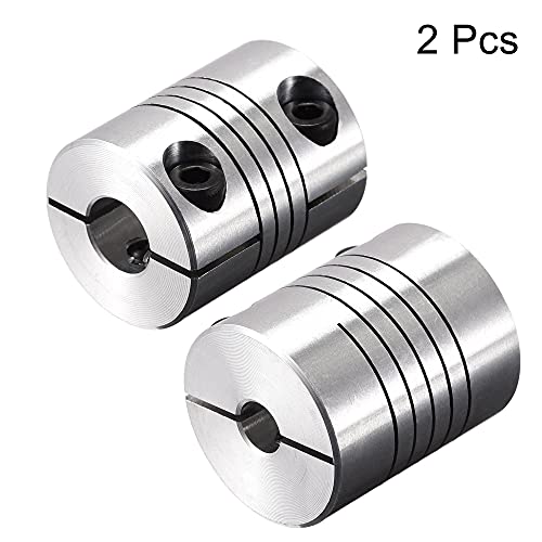 uxcell 2PCS Motor Shaft 6mm to 8mm Helical Beam Coupler Coupling 25mm Dia 30mm Length - size: 6mm to 8mm