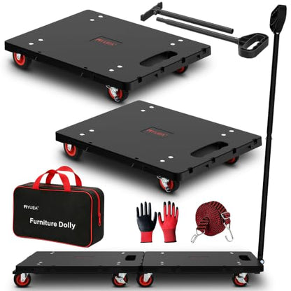 MYUEA Furniture Moving Dolly Cart With 4 Wheels 880LBS Load Pack of 2